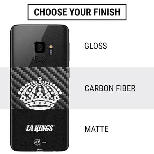 NHL Los Angeles Kings Black Background Galaxy S9 Skin